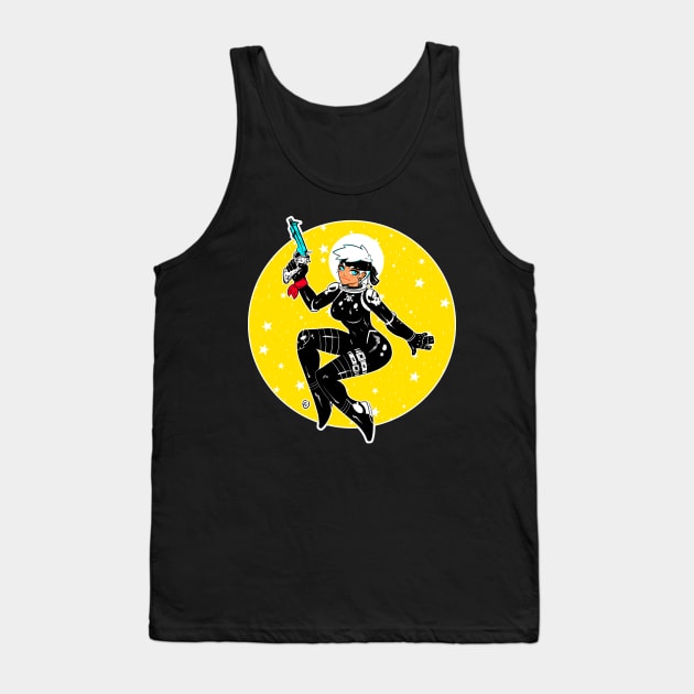 Space Pirate Girl Tank Top by maxgunner44